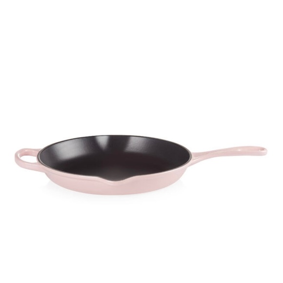 Le Creuset Signature Skillet Frypan Chiffon Pink Bonbon Hibiscus 9.5” - Picture 1 of 2